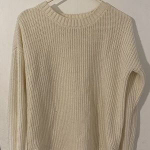 Cream sweater